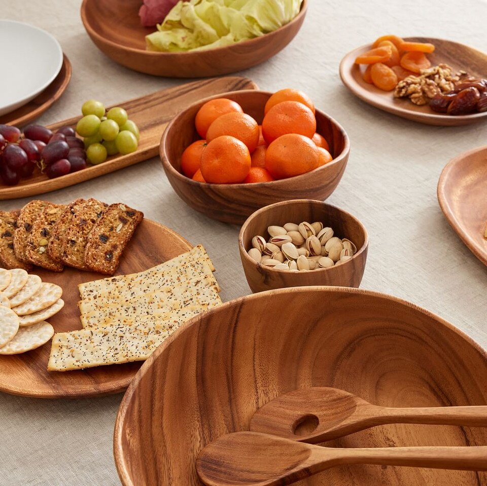 Organic Shaped Wood Serving Platters