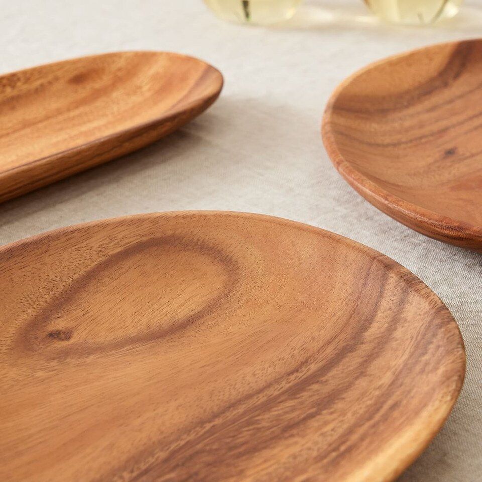 Organic Shaped Wood Serving Platters