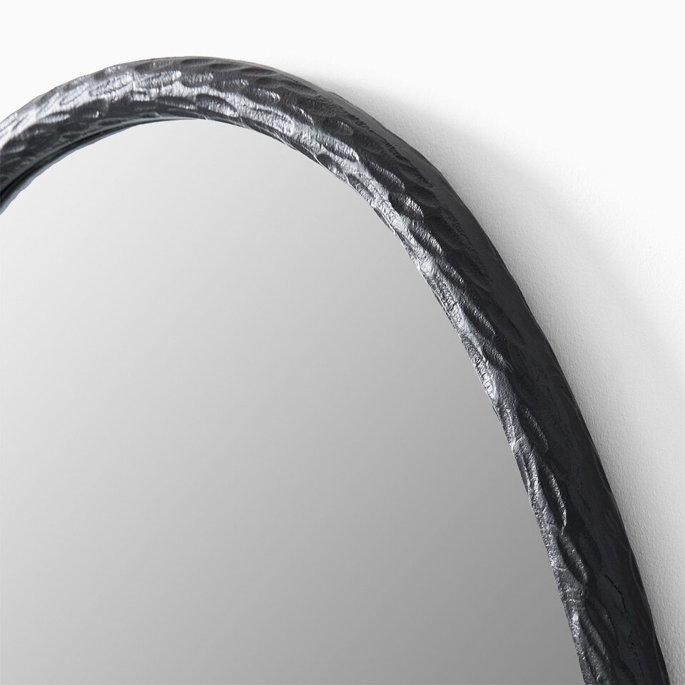 Organic Textured Metal Wall Mirror