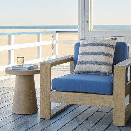 Outdoor Cabana Stripe Cushion West Elm Australia - Main Image