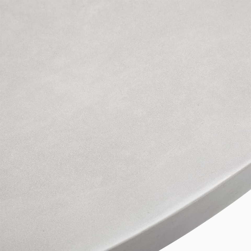 Concrete Pedestal Outdoor Round Dining Table