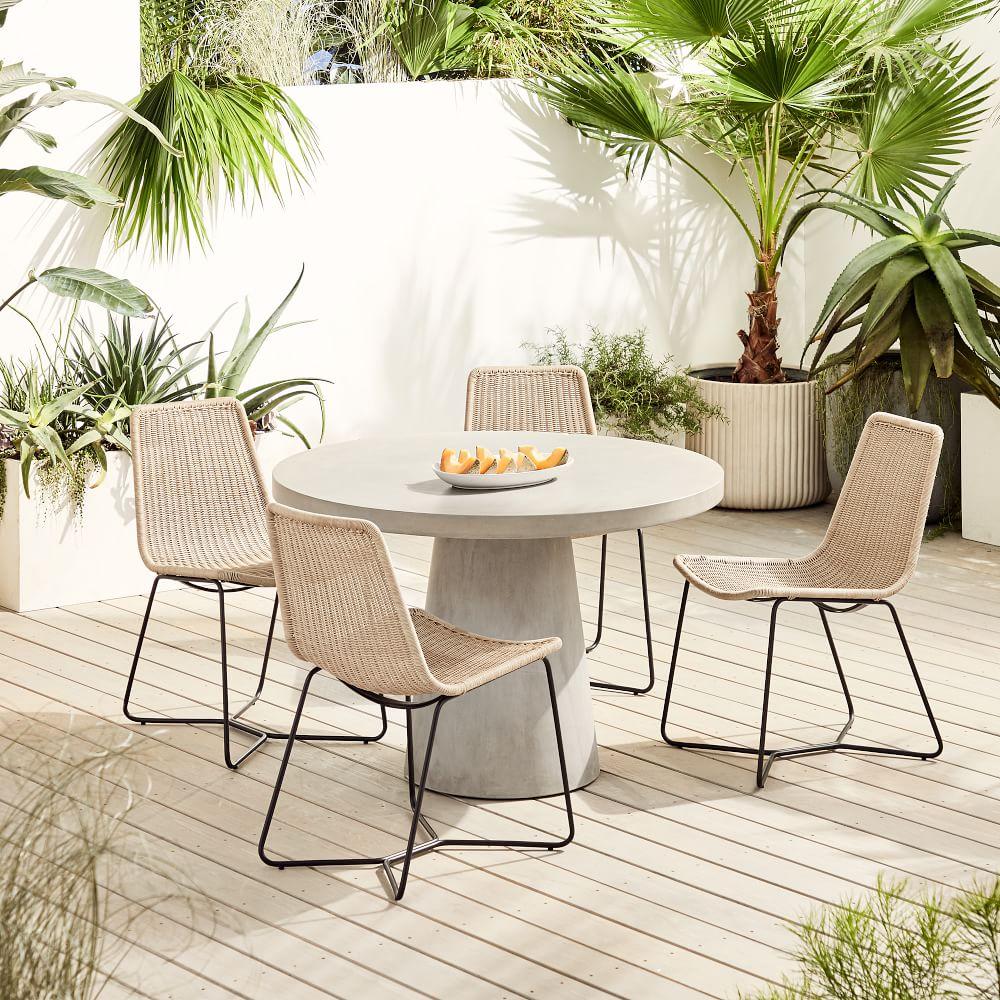 Rectangle West Elm Bistro Set West Elm Dining Table Outdoor 2025