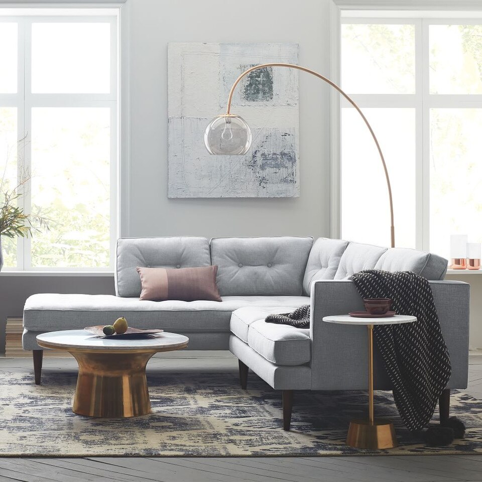 Overarching Acrylic Shade Floor Lamp (193 cm)