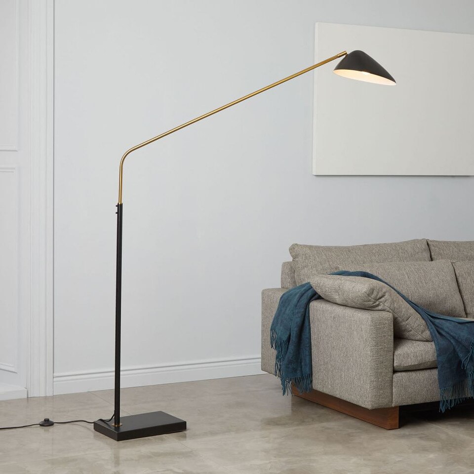 Overarching Curvilinear Mid-Century Floor Lamp (183 cm)