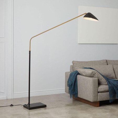 Overarching Curvilinear Mid Century Floor Lamp West Elm Australia We design authentic, approachable, affordable pieces for.