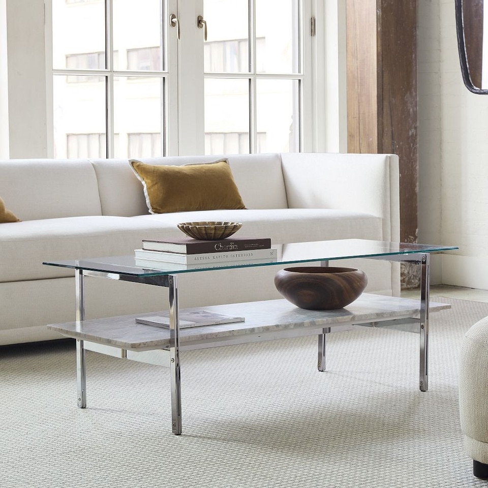 Ozzy Marble Coffee Table (127 cm)