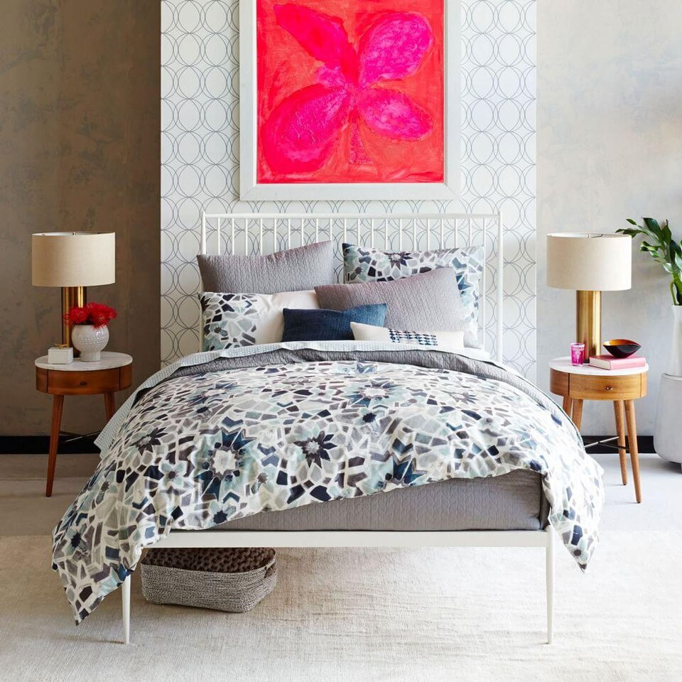 Penelope Nightstand - Acorn w/ Marble Top | west elm Australia