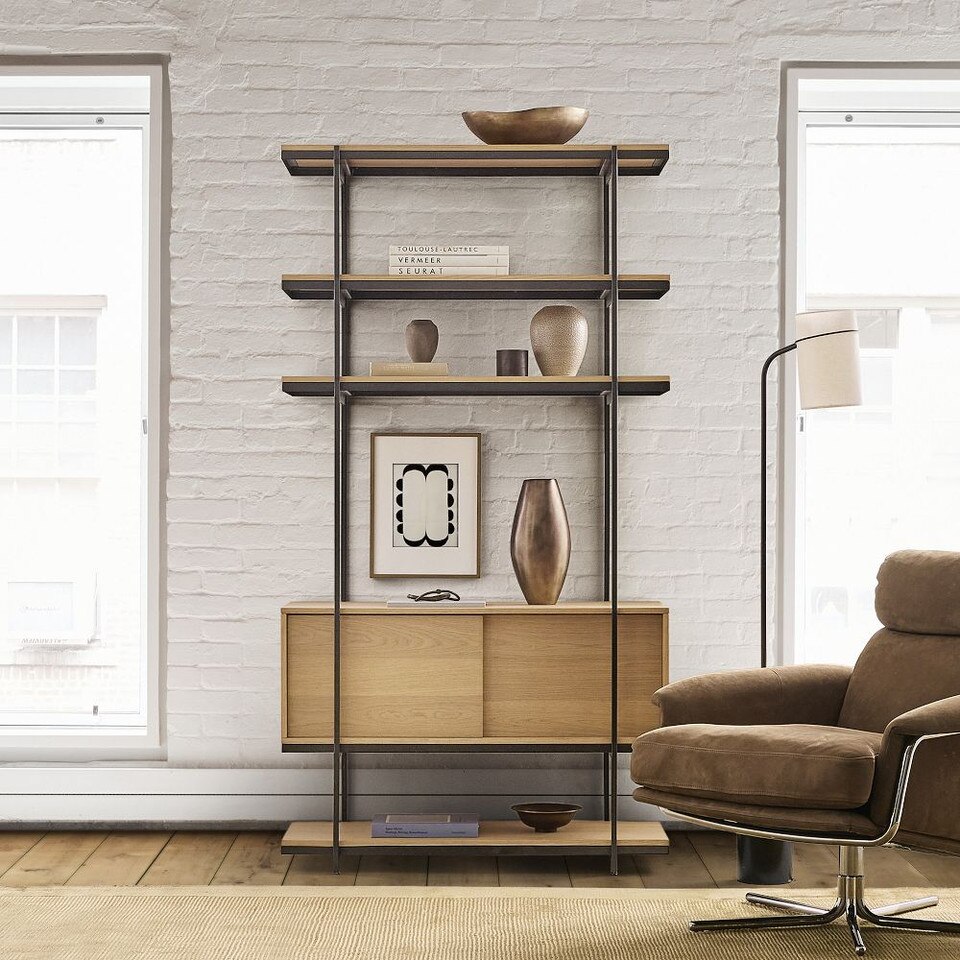 Pierce Narrow Storage Shelf Unit (107 cm)