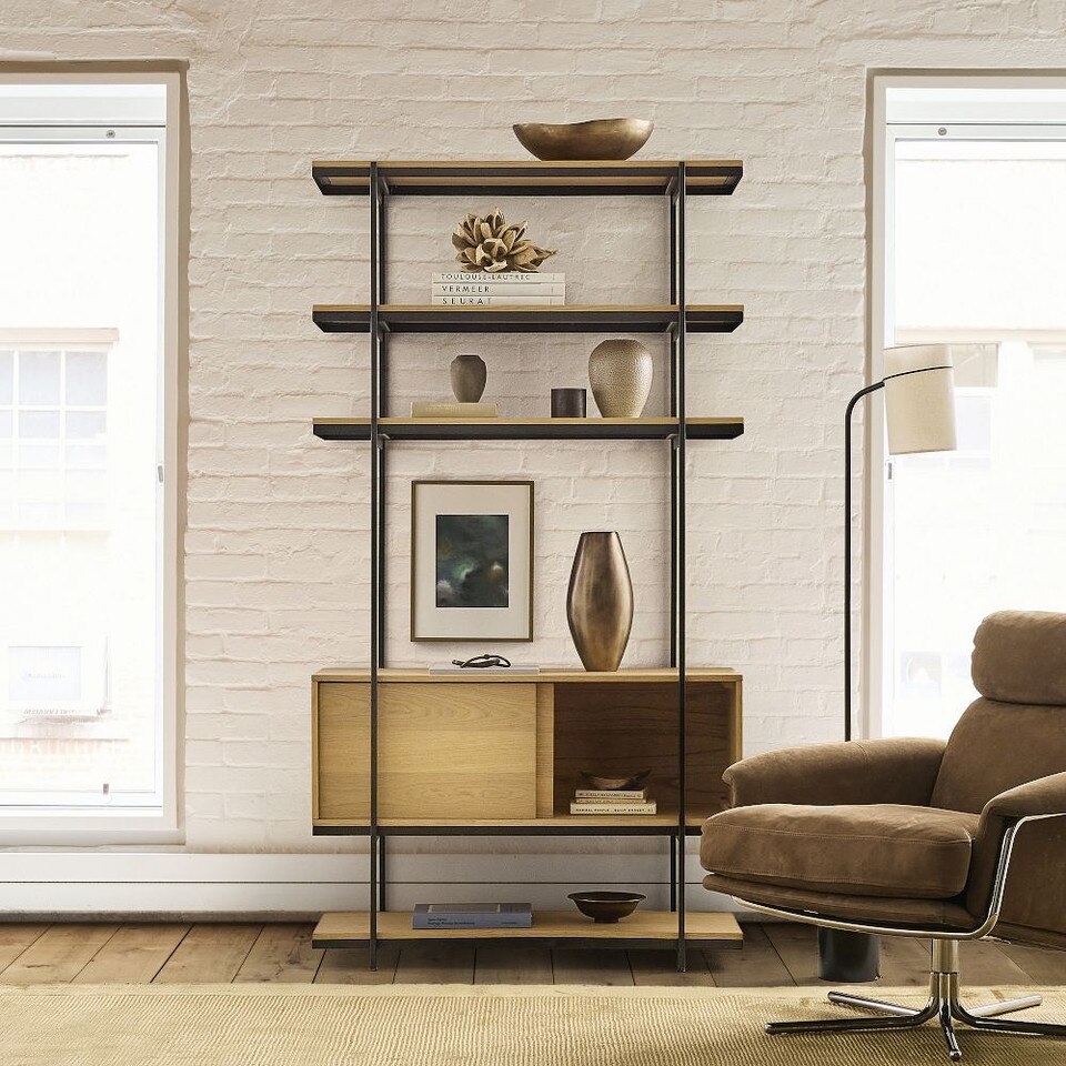 Pierce Narrow Storage Shelf Unit (107 cm)