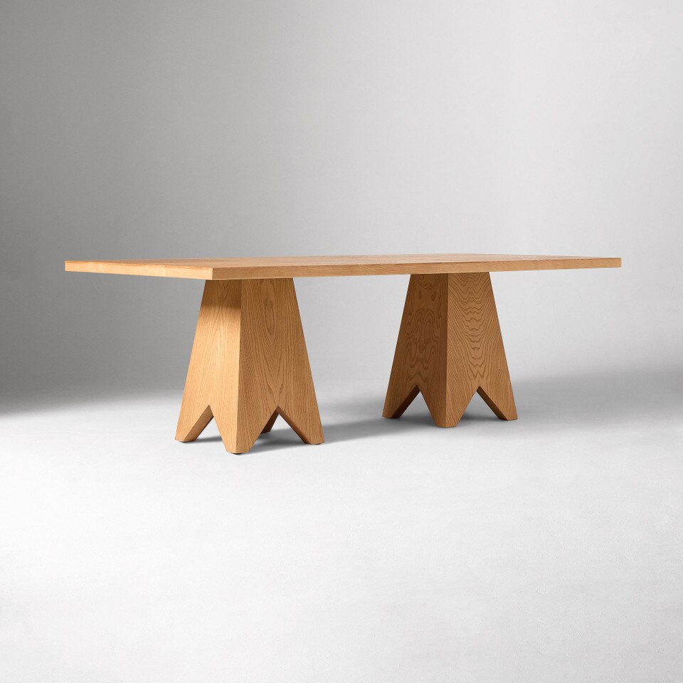 Pierce & Ward Burl Wood Dining Table (229 cm)