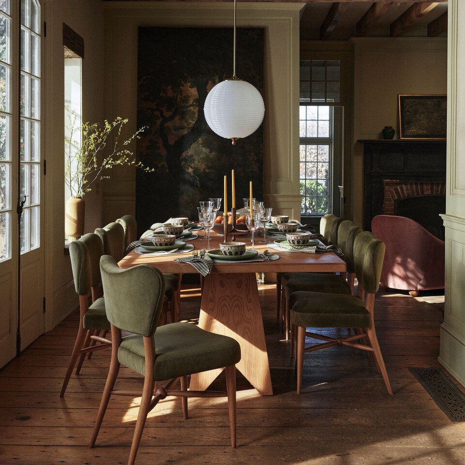 Pierce & Ward Burl Wood Dining Table (229 cm)