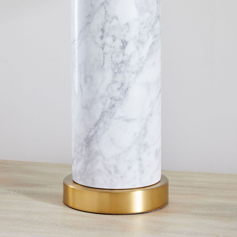 Pillar Table Lamp - Large (Marble)