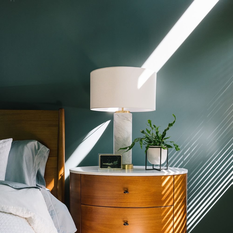 Pillar Table Lamp - Large (Marble)