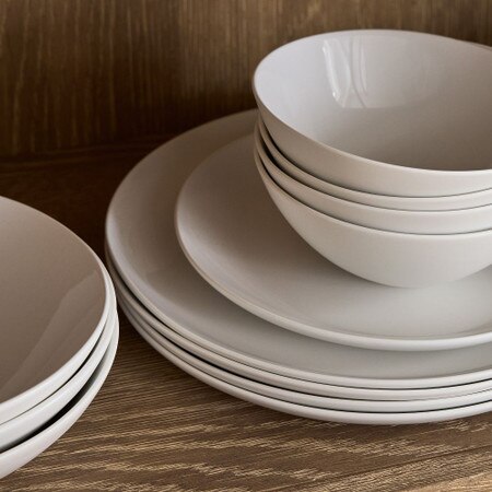 West Elm White Coupe Dinnerware Pure Coupe Stoneware Dinnerware