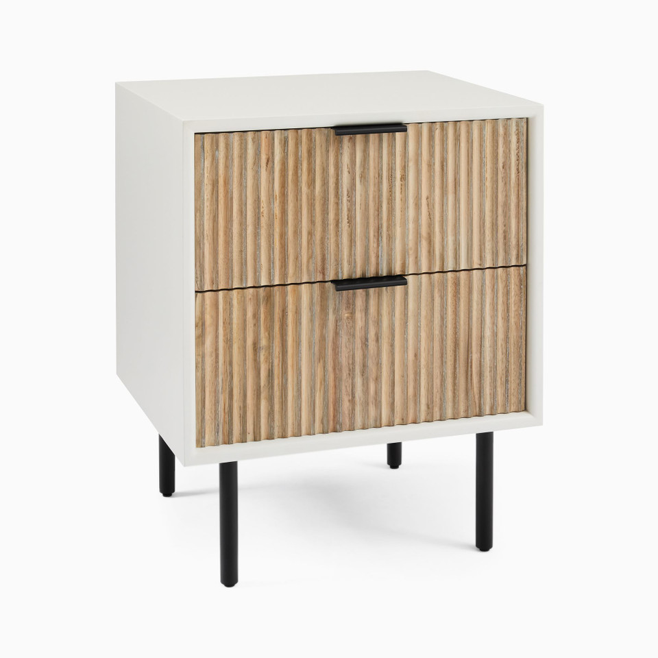 Quinn Closed 2-Drawer Nightstand (52 cm)