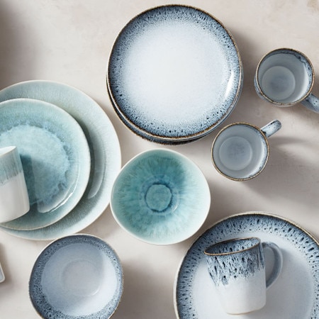 Reactive Glaze Stoneware Dinner Plates
