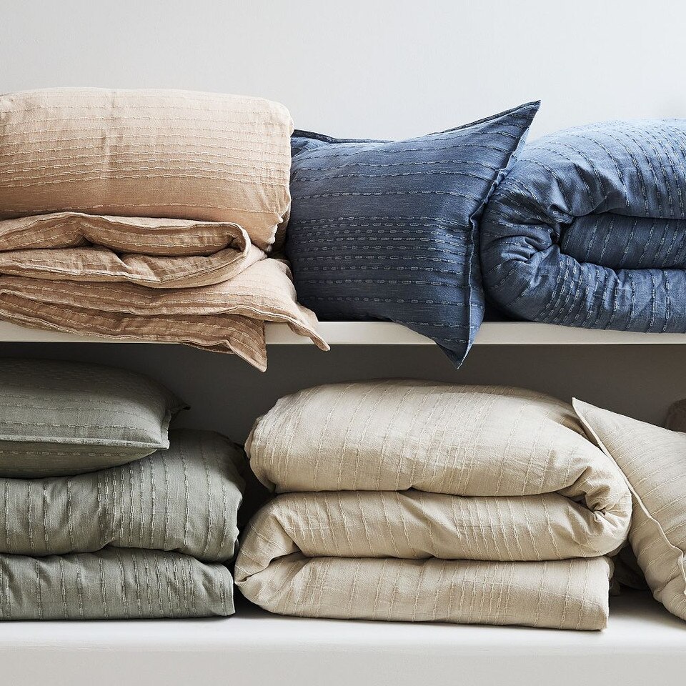 Reese Linen Cotton Quilt Cover & Pillowcases