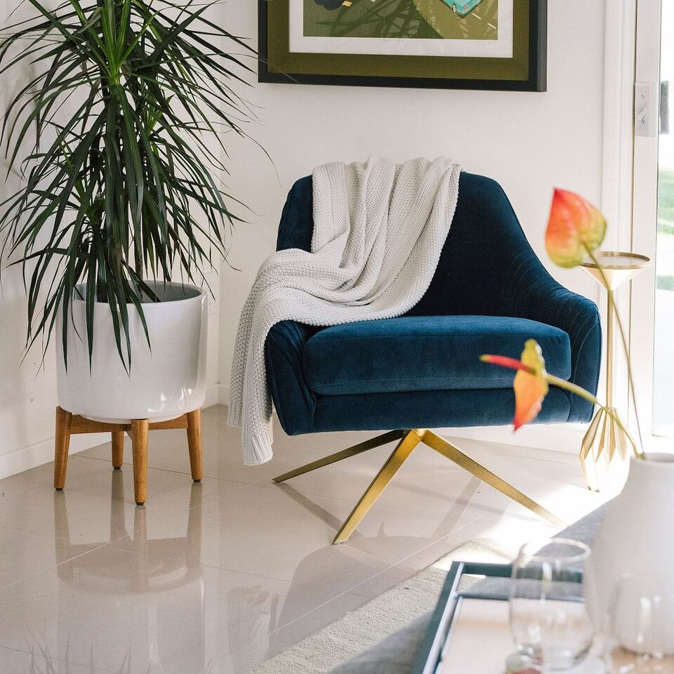 Roar & Rabbit™ Pleated Swivel Chair