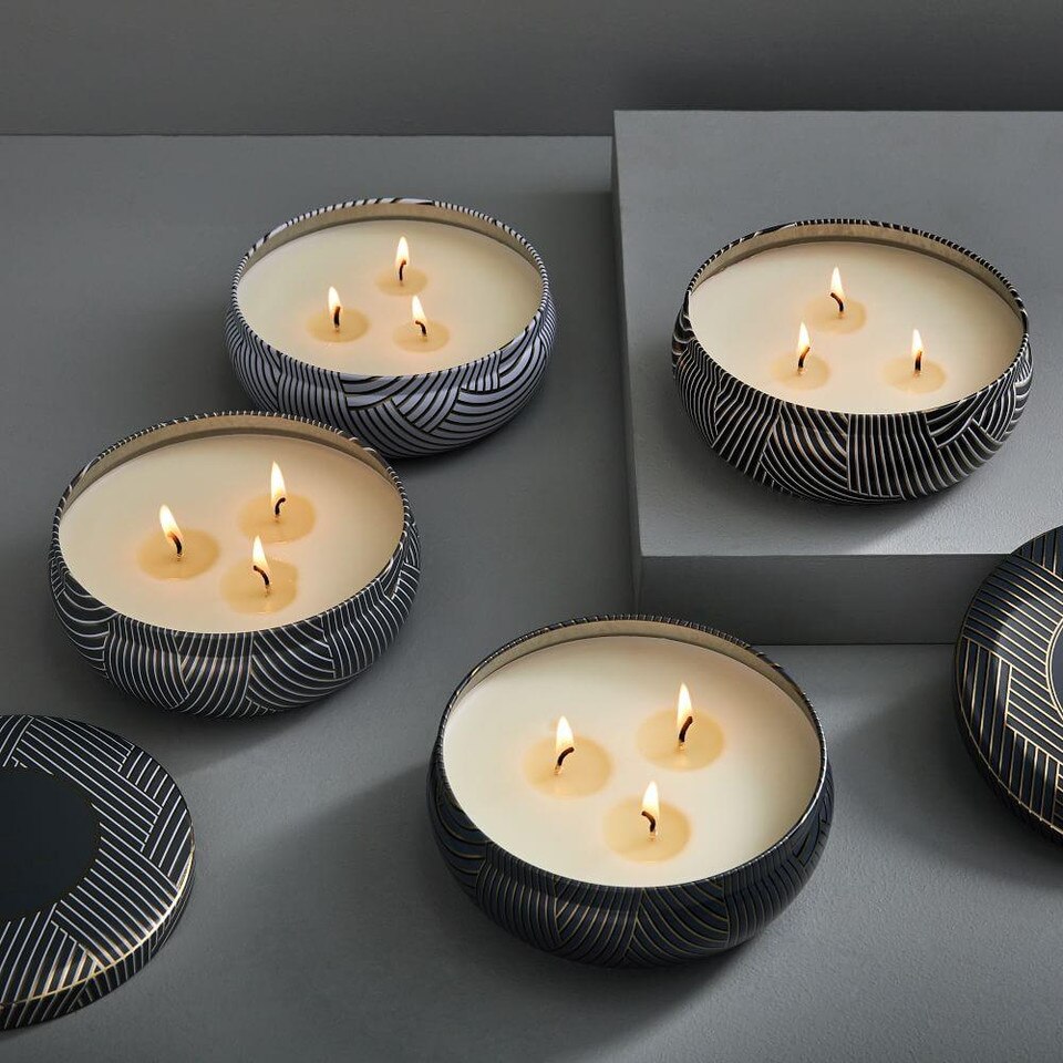 Rove Printed Tin Candles