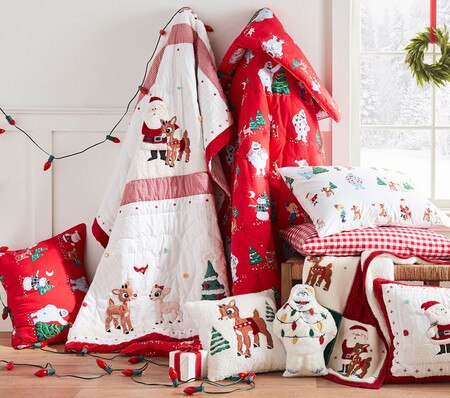 Kids Bedding Pottery Barn Glow In The Dark Sheets Rudolph® Glow-in