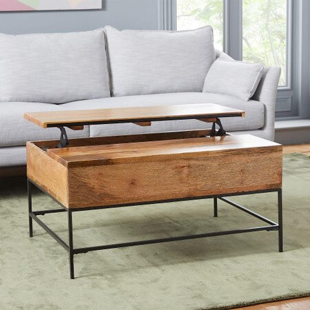 Industrial Storage Pop Up Coffee Table West Elm Australia