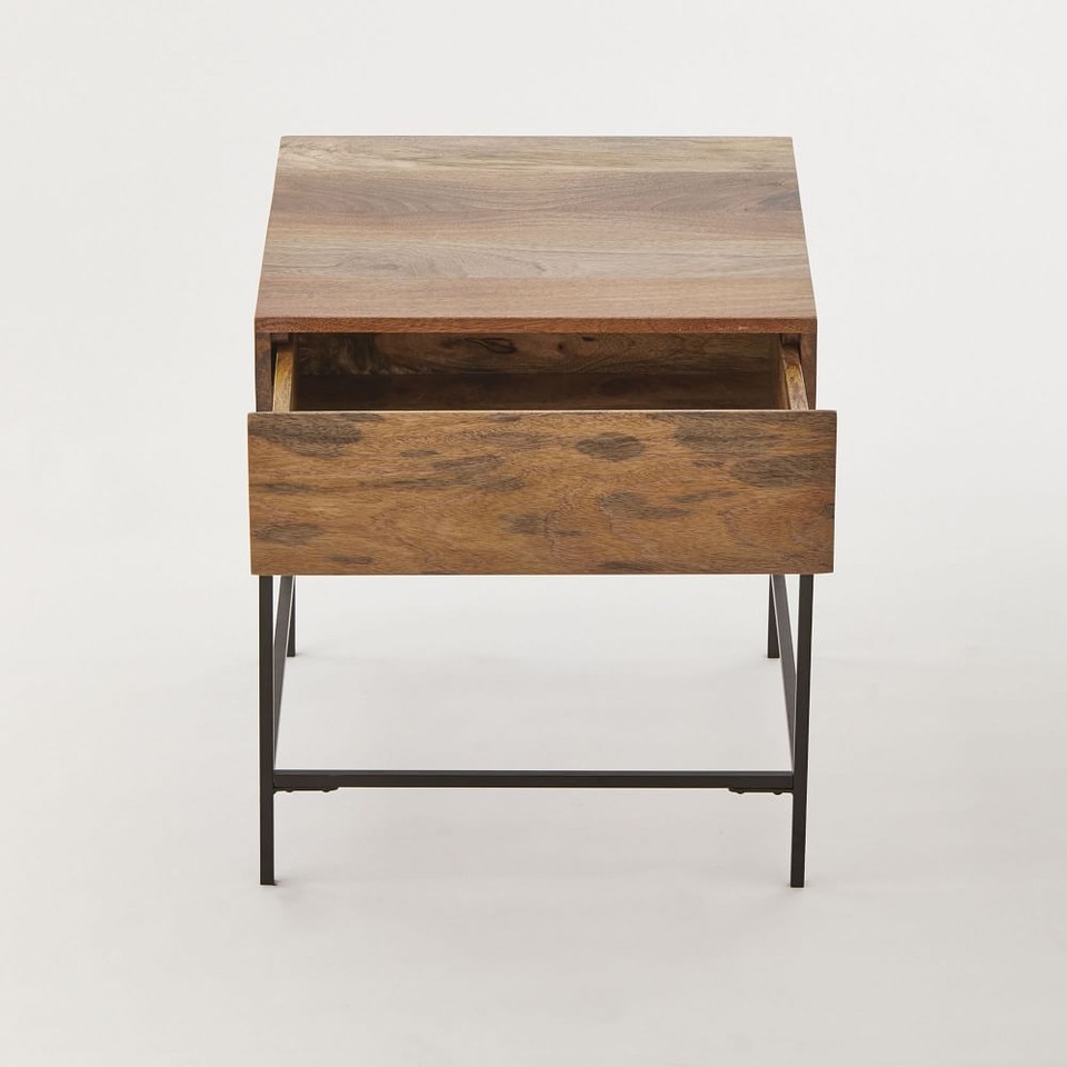 Industrial Storage Side Table