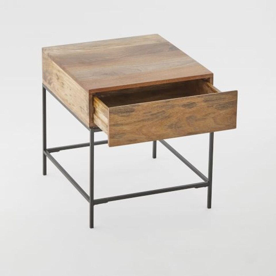 Industrial Storage Side Table