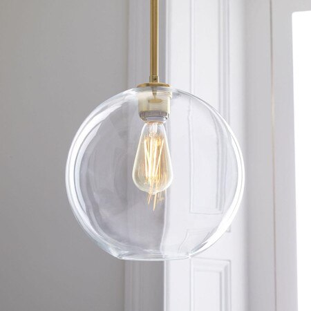 Sculptural Glass Globe Pendant Clear Sculptural Glass Globe Pendant Clear, Glass Pendant Globe Lampshade
