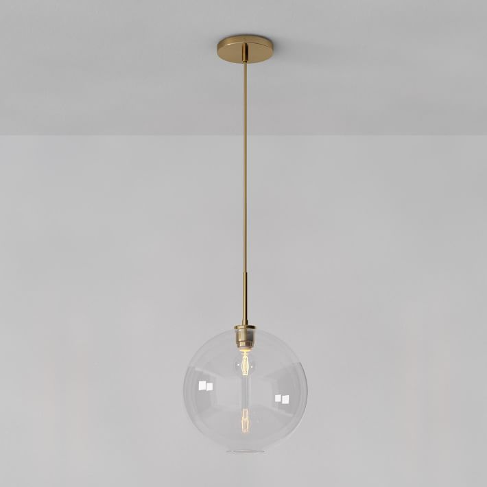 Sculptural Glass Globe Pendant | west 