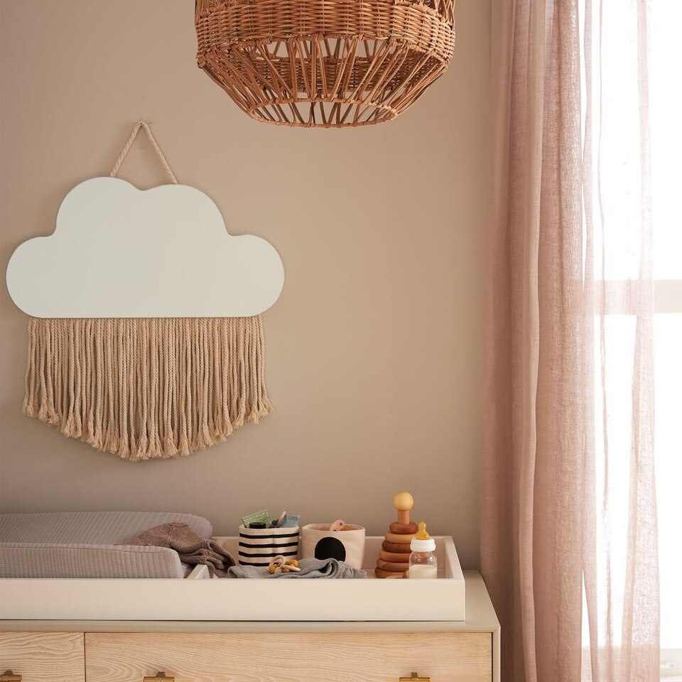 Sheer European Flax Linen Curtain - Dusty Blush