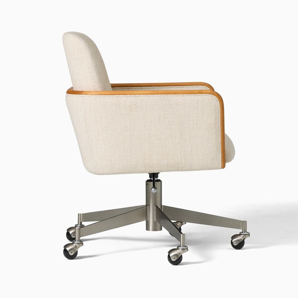 Show Wood Swivel Office Chair
