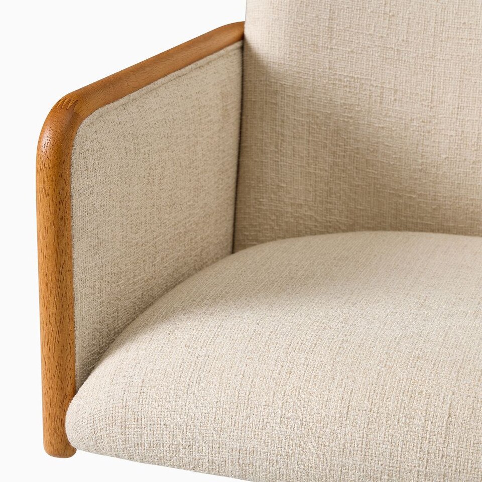 Show Wood Swivel Office Chair