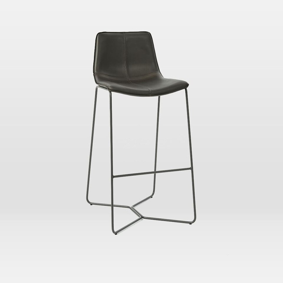 Slope Leather Bar & Counter Stools