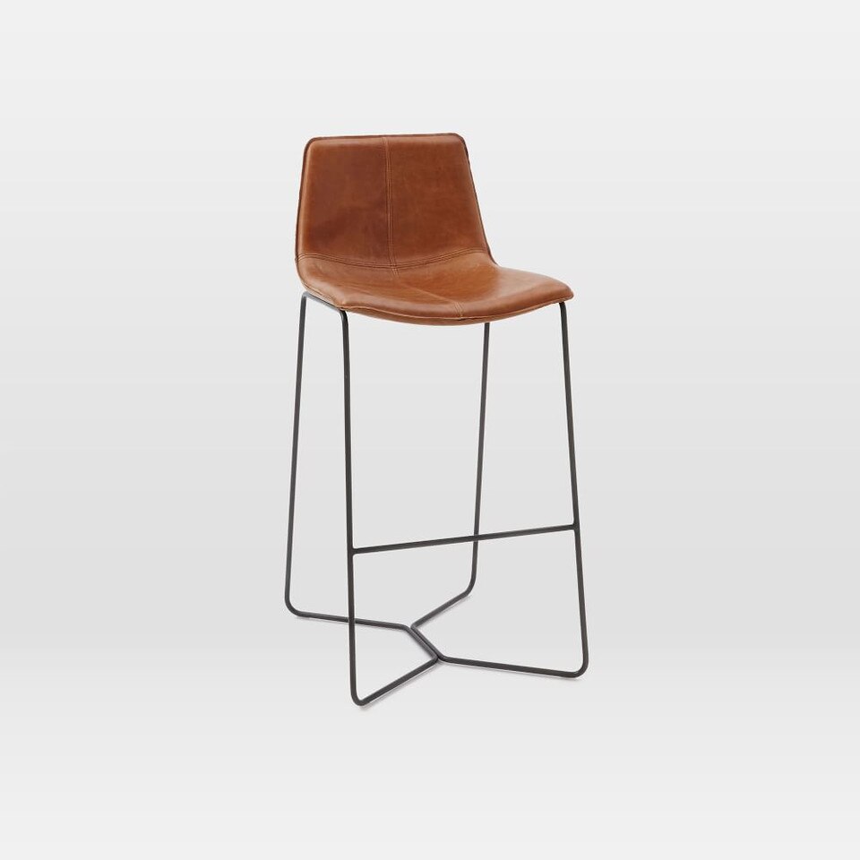 Slope Leather Bar & Counter Stools
