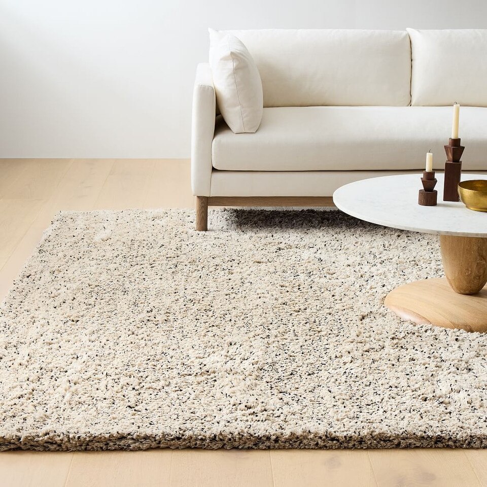 Soft Speckle Low-Shed Shag Rug
