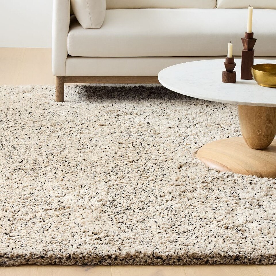 Soft Speckle Low-Shed Shag Rug