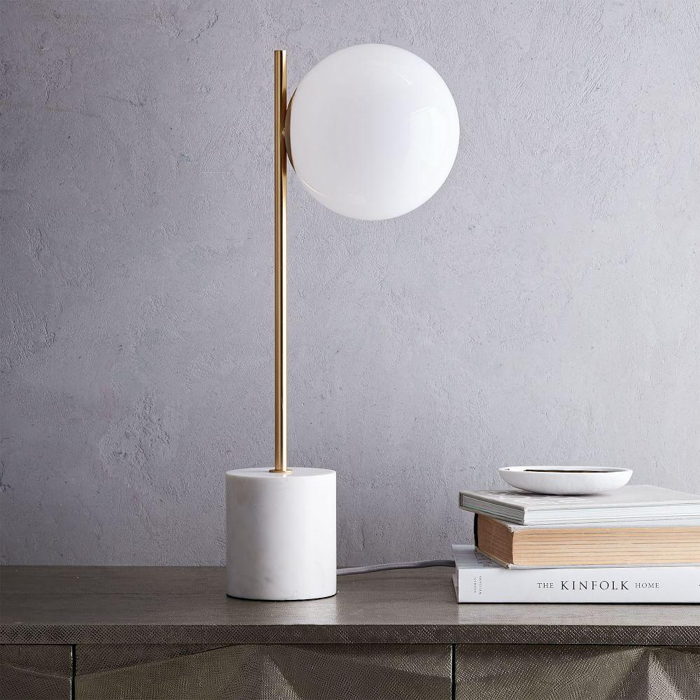 west elm white lamp