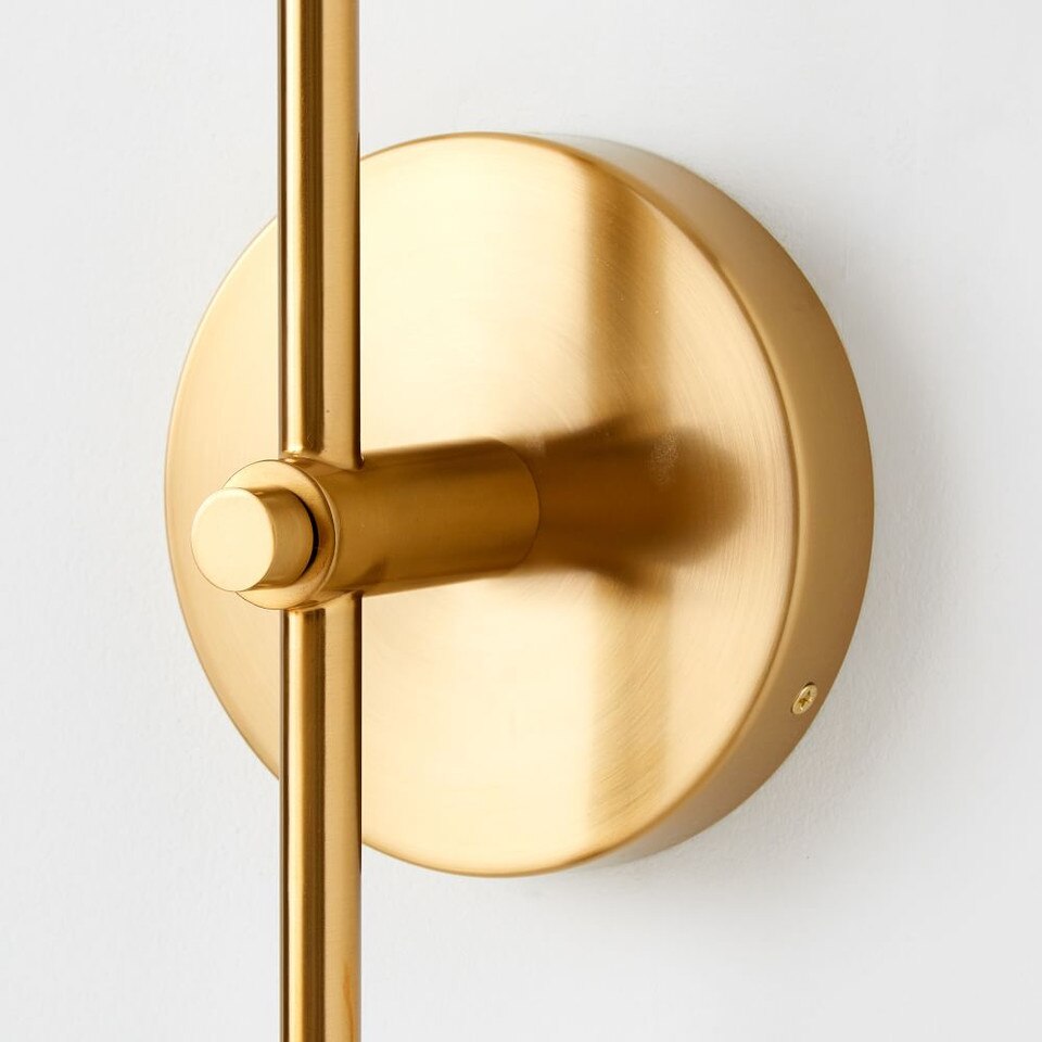Staggered Glass 2-Light Plug-In Sconce
