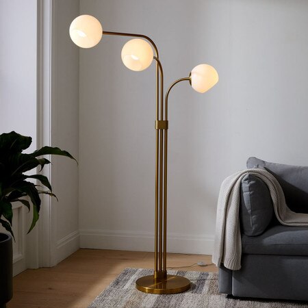 Staggered Glass 3 Light Adjustable Floor Lamp West Elm Australia Staggered Glass 3 Light Adjustable, Industrial Floor Lamps Australia