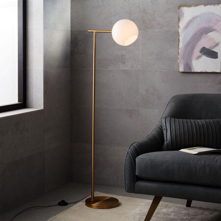 Staggered Glass 5 Light Floor Lamp West Elm Australia Designed to suit any decor our range of floor lamps offer both an elegant & a practical lighting solution.