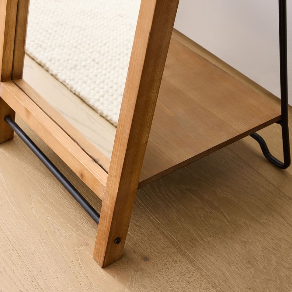 Standing Wood Mirror