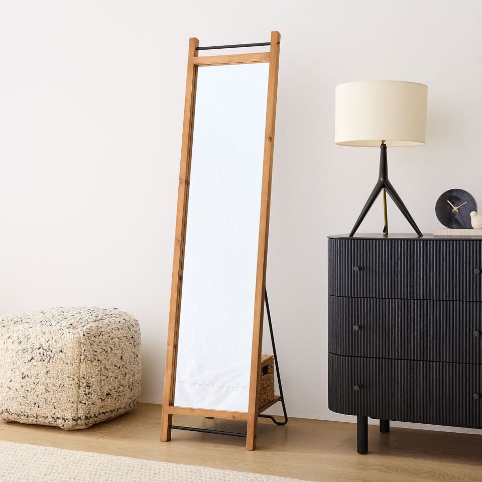 Standing Wood Mirror