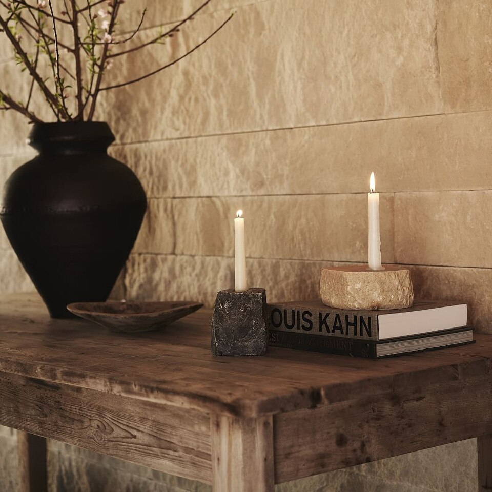Rough Industrial Stone Taper Holders