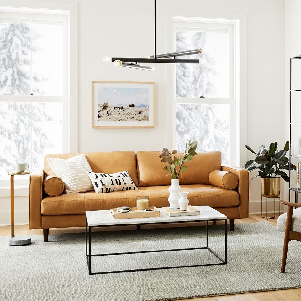 Streamline Marble Rectangle Coffee Table (112 cm x 61 cm)