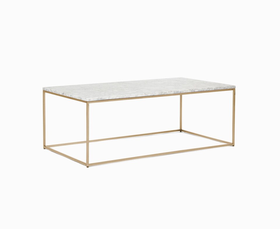 Streamline Marble Rectangle Coffee Table (112 cm x 61 cm)