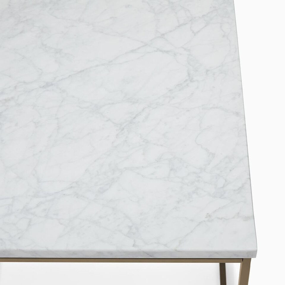 Streamline Square Side Table (51 cm) - Marble