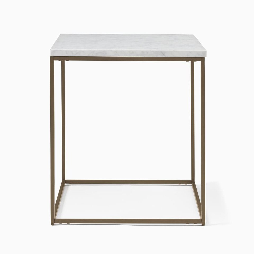 Streamline Square Side Table (51 cm) - Marble