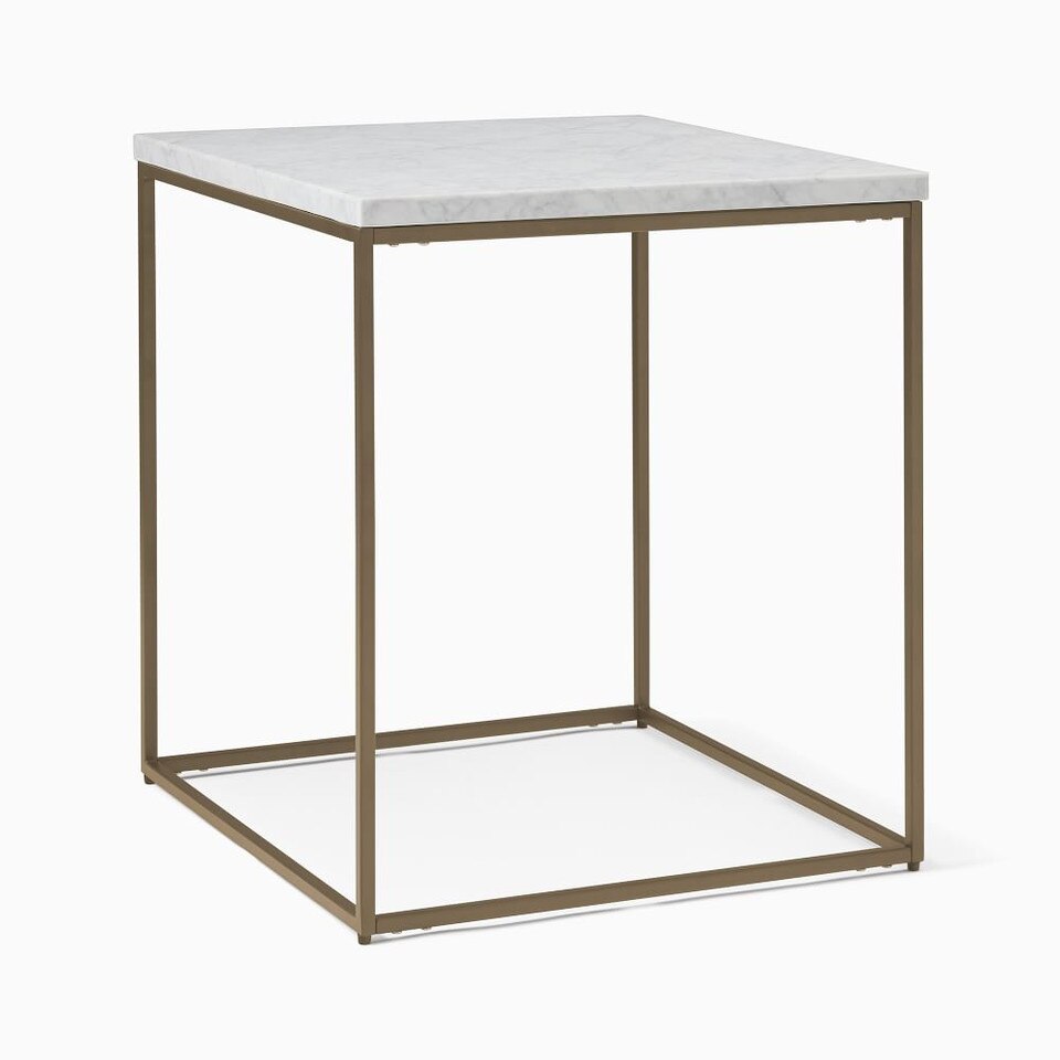 Streamline Square Side Table (51 cm) - Marble