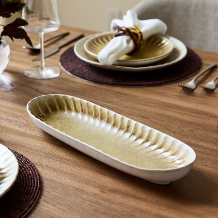 Suvi Stoneware Serving Trays Platters