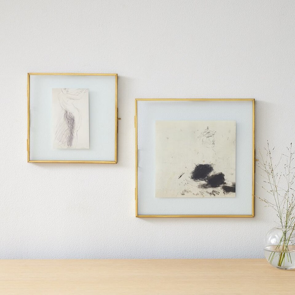 Terrace Floating Frames - Brass